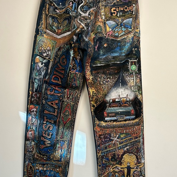 Acrylic Painted Denim Jackets and Pants